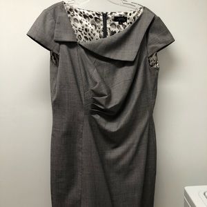 Tahari gray work dress size 12